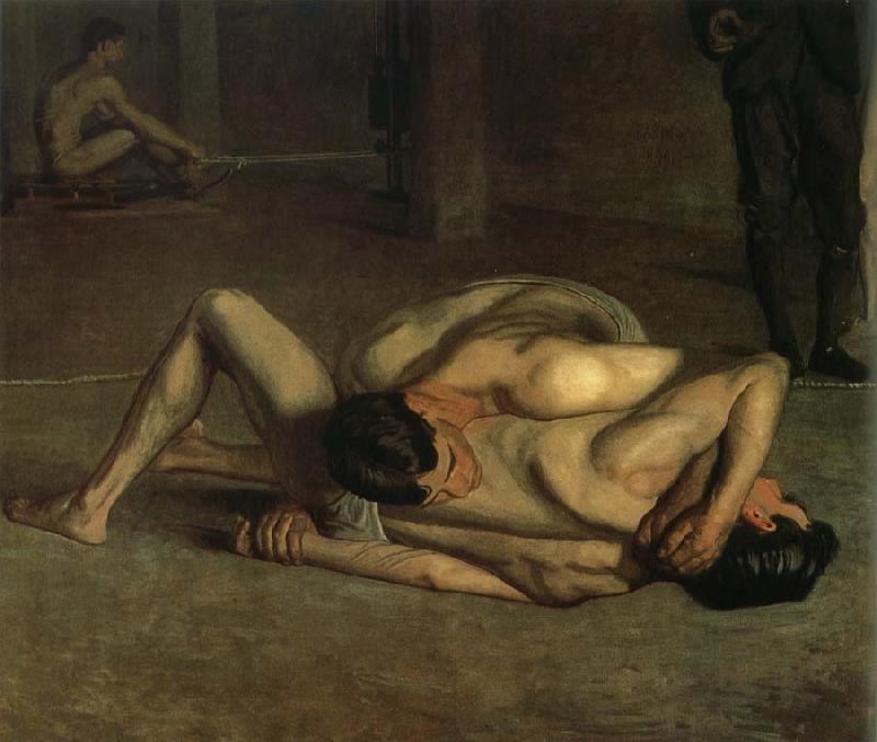 Thomas Eakins Rassle oil painting picture